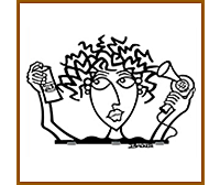 Bad hair day metal wall art