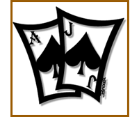 Blackjack metal wall art