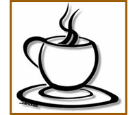 Coffee cup, large, metal wall art