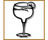 Margarita metal wall art