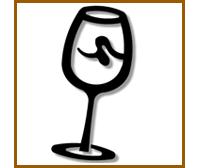 White wine glass metal wall art