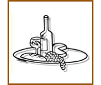 Wine tray metal wall art
