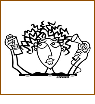 Bad Hair Day, Small, Metal Wall Art