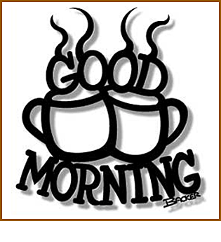 Good Morning Metal Wall Art