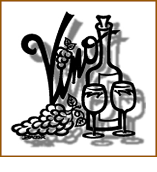 Vino for Two, Medium, Metal Wall Art
